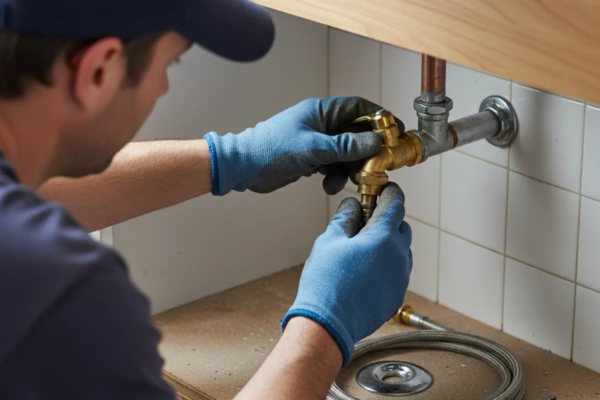 Shutoff valve and fitting work during Well Pump Repair in Butler